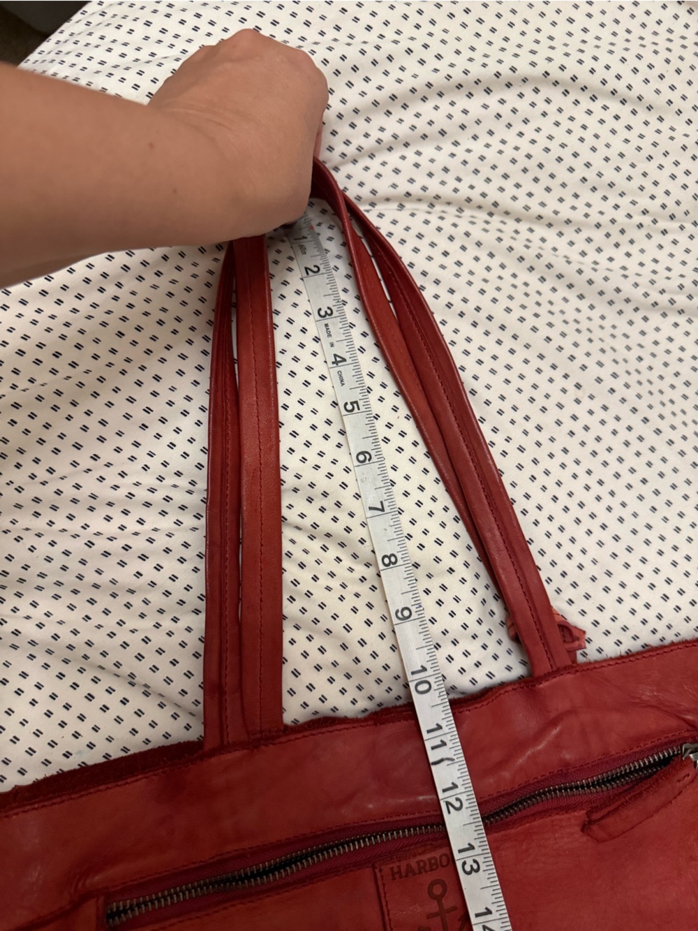 Harbour 2nd Elbe Leather Shopper Tote Bag - Picture 13 of 14